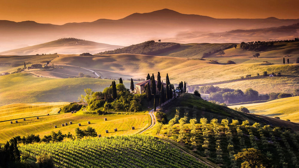 tuscany hilly
